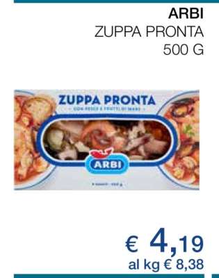 ARBI ZUPPA PRONTA