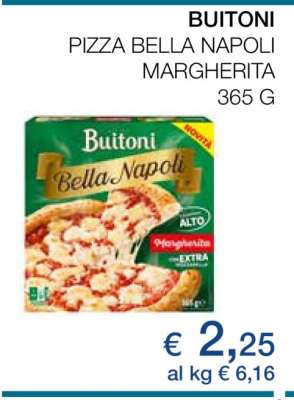 BUITONI PIZZA BELLA NAPOLI MARGHERITA
