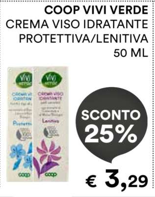 COOP VIVI VERDE CREMA VISO IDRATANTE PROTETTIVA/LENITIVA
