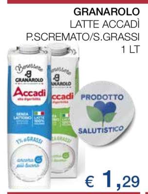 GRANAROLO LATTE ACCADÌ P.SCREMATO/S.GRASSI