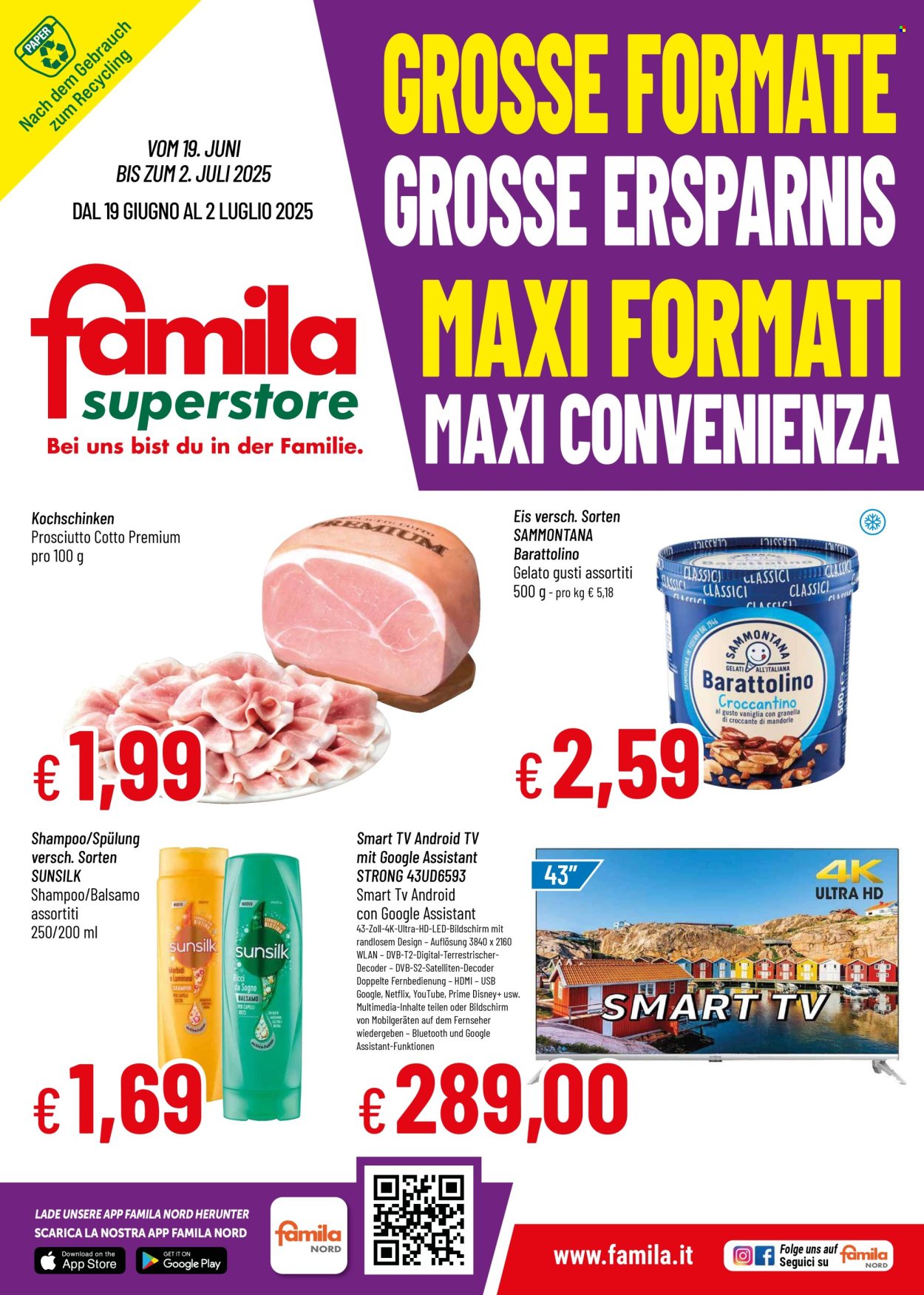 Volantino Famila - 19/6/2025 - 2/7/2025. Pagina 1