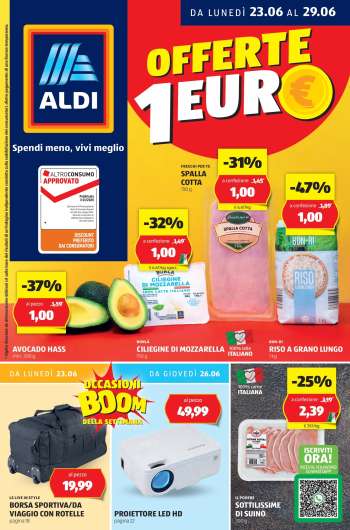 Volantino Aldi - 23/6/2025 - 29/6/2025.