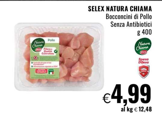 SELEX NATURA CHIAMA Bocconcini di Pollo Senza Antibiotici