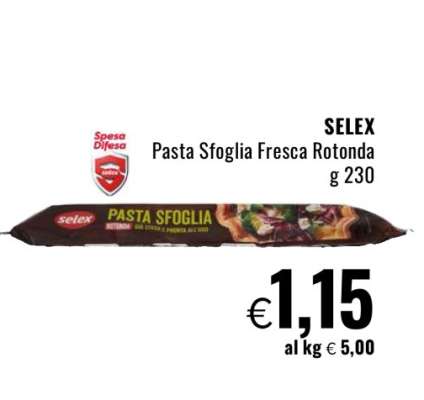 SELEX pasta sfoglia fresca rotonda
