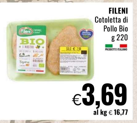 FILENI Cotoletta di Pollo Bio