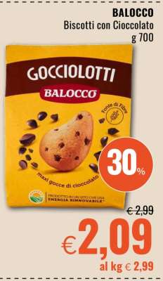 BALOCCO Biscotti con Cioccolato