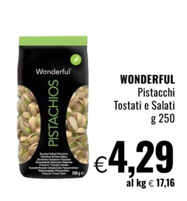 WONDERFUL Pistacchi Tostati e Salati