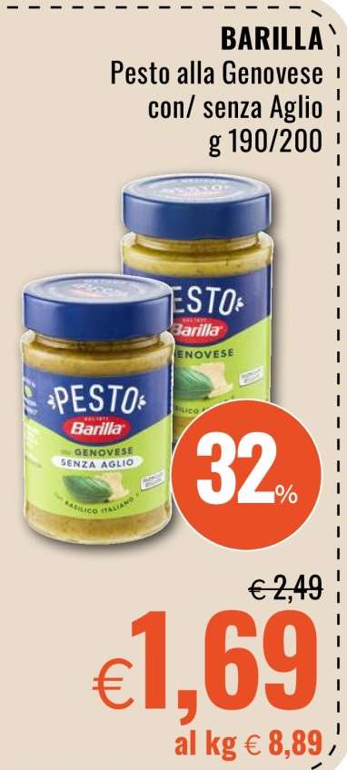 BARILLA Pesto alla Genovese con/ senza Aglio