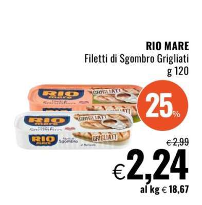 RIO MARE Filetti di Sgombro grigliati