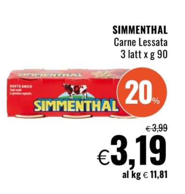 SIMMENTHAL Carne Lessata