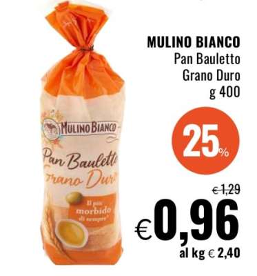 MULINO BIANCO PAN BAULETTO GRANO DURO