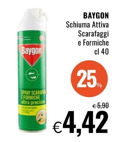 BAYGON Schiuma Attiva Scarafaggi e Formiche cl 40