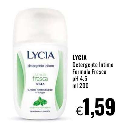 LYCIA Detergente Intimo Formula Fresca