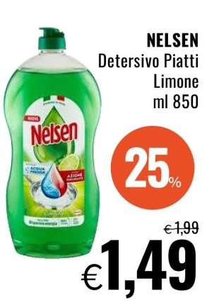 NELSEN Detersivo Piatti Limone ml 850