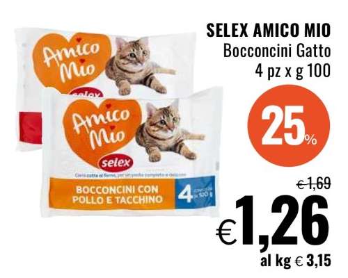 SELEX AMICO MIO Bocconcini Gatto