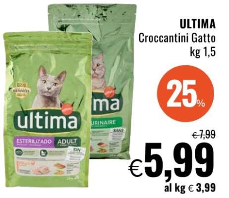 ULTIMA Croccantini Gatto kg 1,5