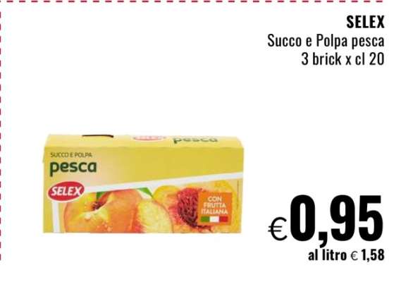SELEX Succo e Polpa Pesca