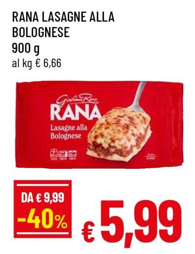 Rana Lasagne alla Bolognese