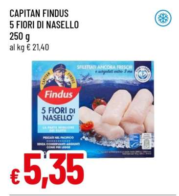 CAPITAN FINDUS 5 FIORI DI NASELLO