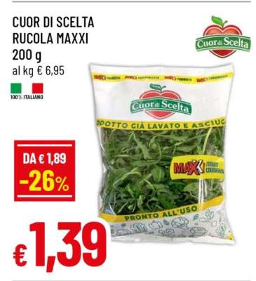 CUOR DI SCELTA RUCOLA MAXXI