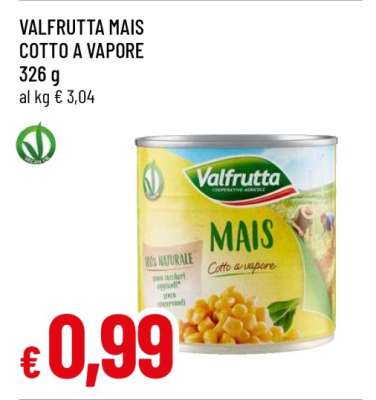 VALFRUTTA MAIS COTTO A VAPORE