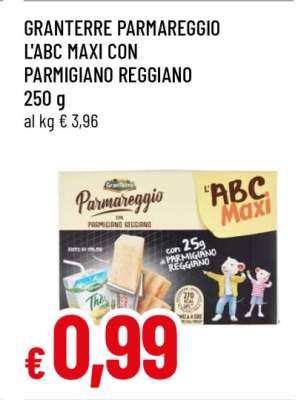 GRANTERRE PARMAREGGIO L'ABC MAXI CON PARMIGIANO REGGIANO