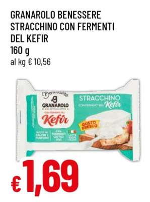 GRANAROLO BENESSERE STRACCHINO CON FERMENTI DEL KEFIR