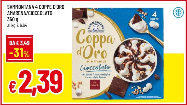 SAMMONTANA 4 COPPE D'ORO AMARENA/CIOCCOLATO