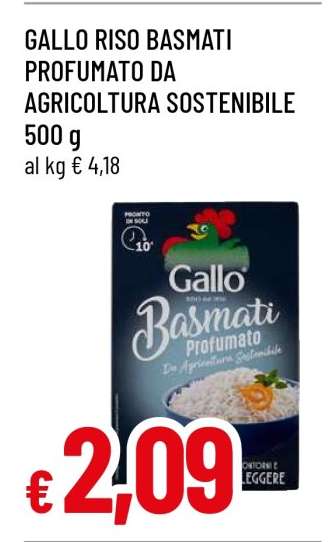 Gallo Riso Basmati Profumato da Agricoltura Sostenibile
