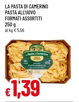 LA PASTA DI CAMERINO PASTA ALL'UOVO FORMATI ASSORTITI