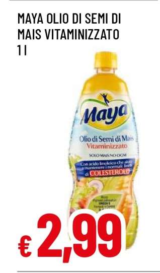 MAYA OLIO DI SEMI DI MAIS VITAMINIZZATO