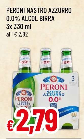PERONI NASTRO AZZURRO 0.0% ALCOL BIRRA