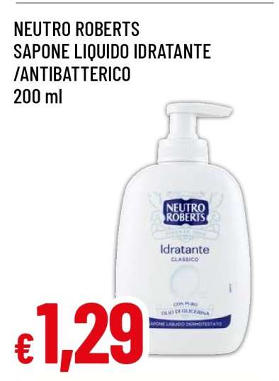NEUTRO ROBERTS SAPONE LIQUIDO IDRATANTE / ANTIBATTERICO