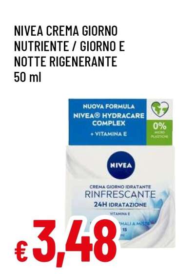 NIVEA CREMA GIORNO NUTRIENTE / GIORNO E NOTTE RIGENERANTE
