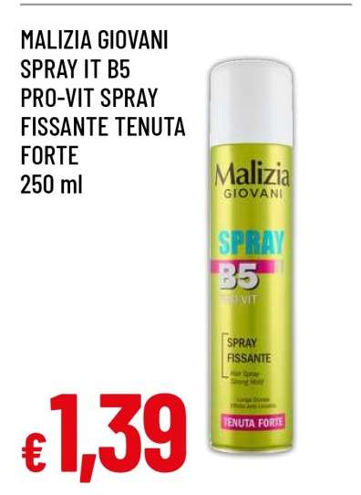 MALIZIA GIOVANI SPRAY IT B5 PRO-VIT SPRAY FISSANTE TENUTA FORTE