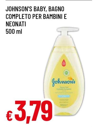 JOHNSON'S BABY, BAGNO COMPLETO PER BAMBINI E NEONATI