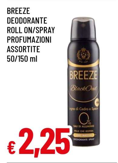 BREEZE DEODORANTE ROLL ON/SPRAY