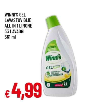 WINNI'S Gel Lavastoviglie All in 1 Limone