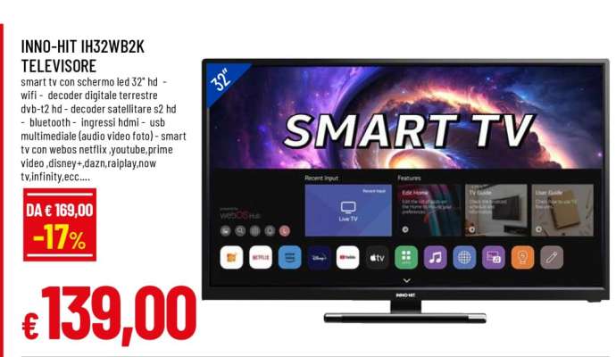 INNO-HIT IH32WB2K TELEVISORE