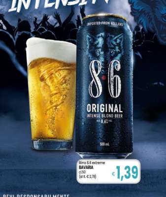 Birra 8.6 extreme BAVARIA