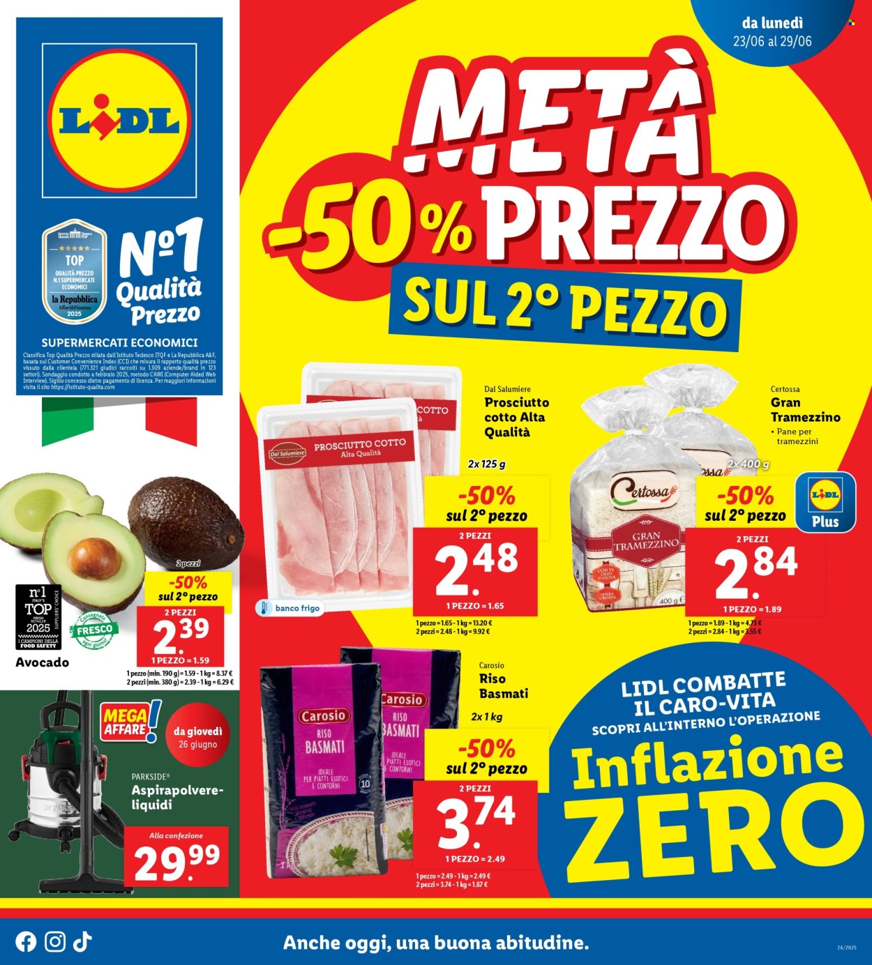 Volantino Lidl - 23/6/2025 - 29/6/2025. Pagina 1