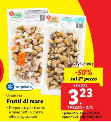Ocean Sea Frutti di mare