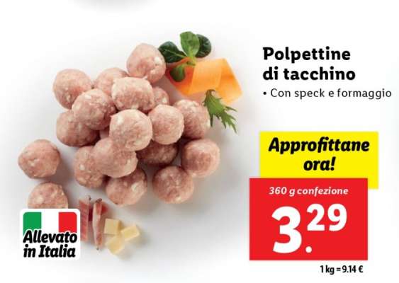 Polpettine di tacchino