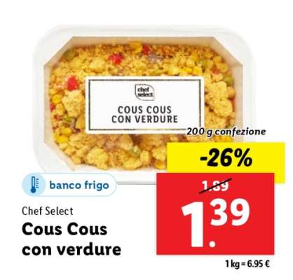 Cous cous con verdure