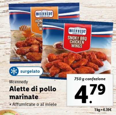 Alette di pollo marinate