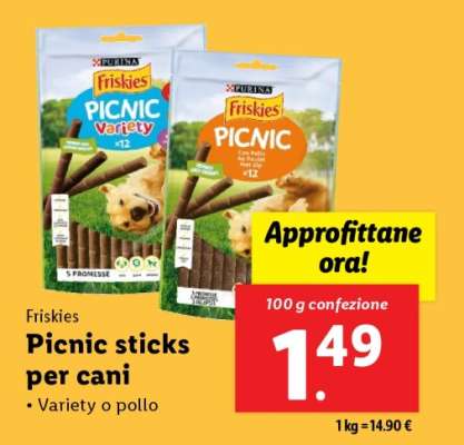 Friskies Picnic sticks per cani