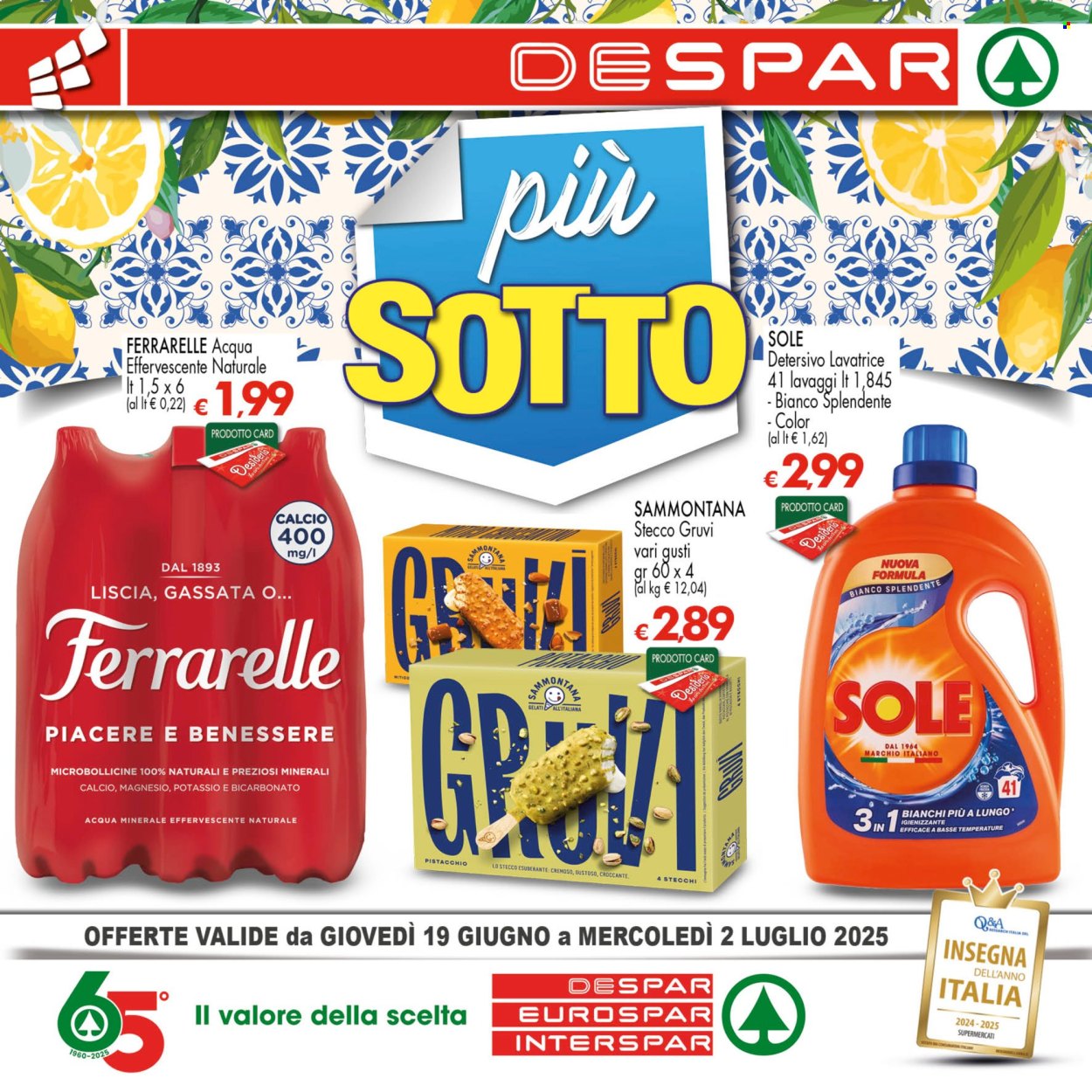 Volantino Eurospar - 19/6/2025 - 2/7/2025. Pagina 1