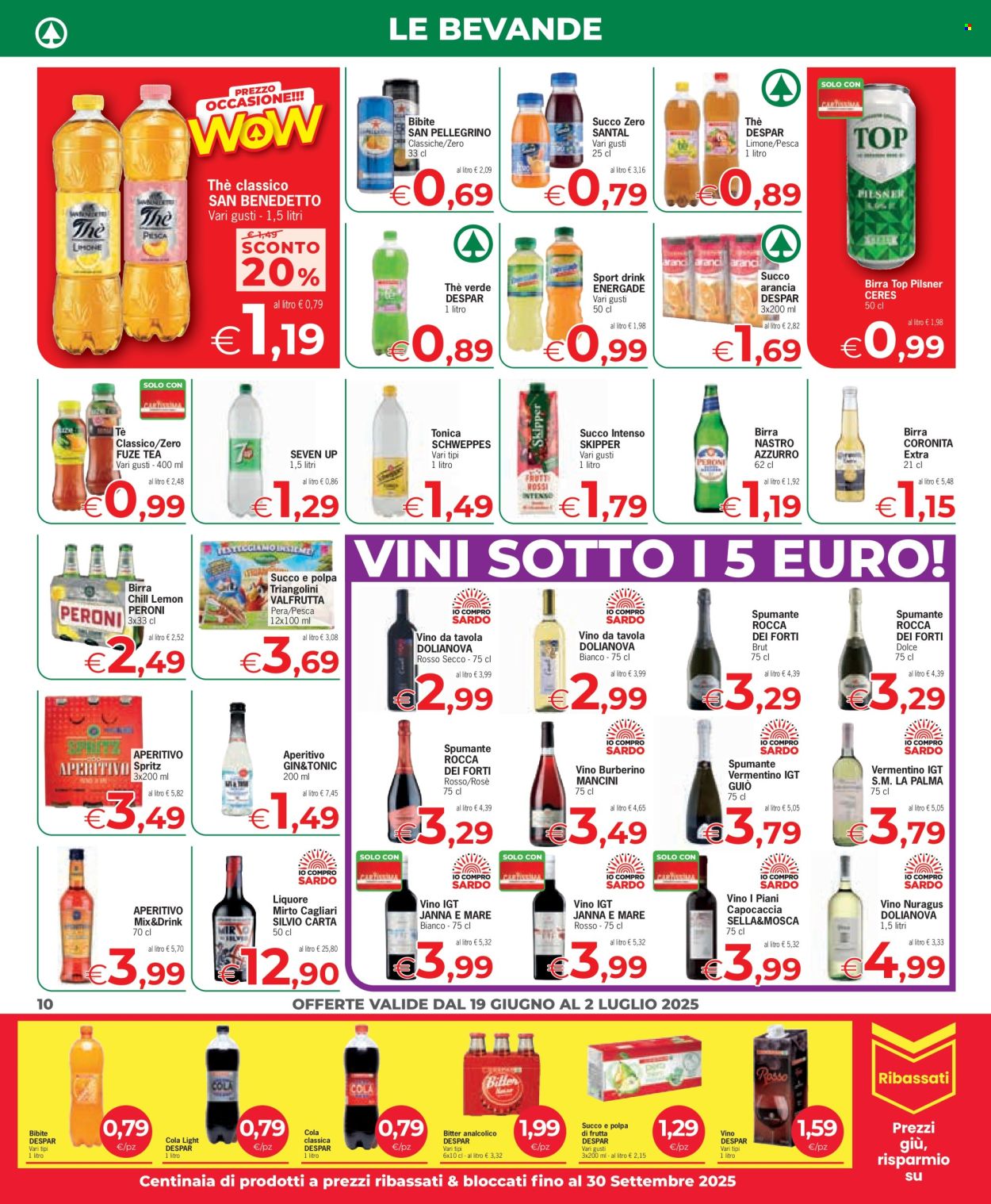 Volantino Eurospar - 19/6/2025 - 2/7/2025. Pagina 10