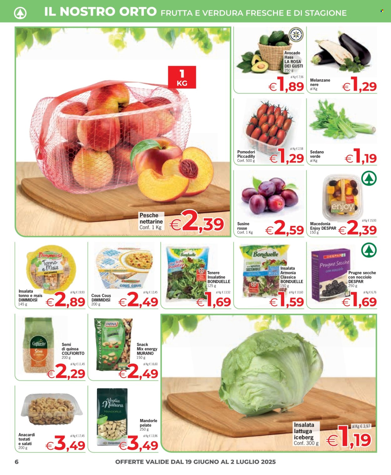 Volantino Eurospar - 19/6/2025 - 2/7/2025. Pagina 6