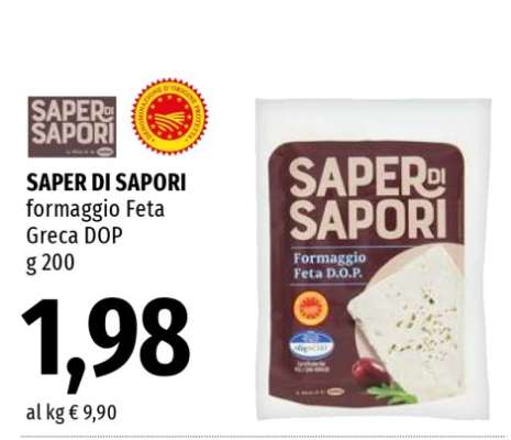 SAPER DI SAPORI formaggio Feta Greca DOP